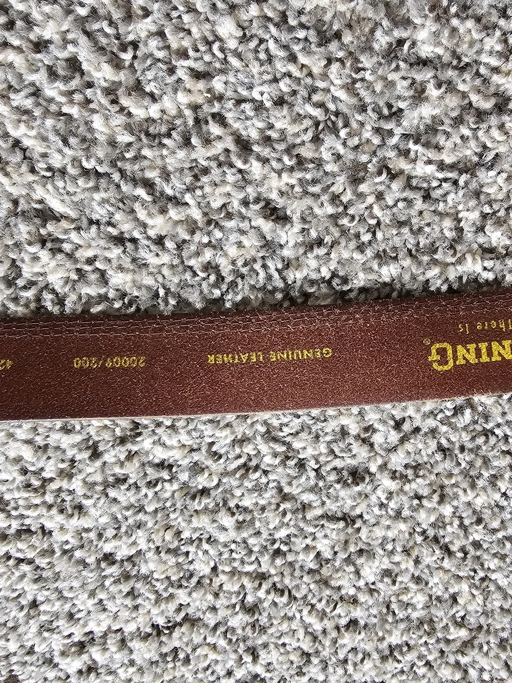 Browning brand men's genuine leather belt, likely model number 20009/200, design